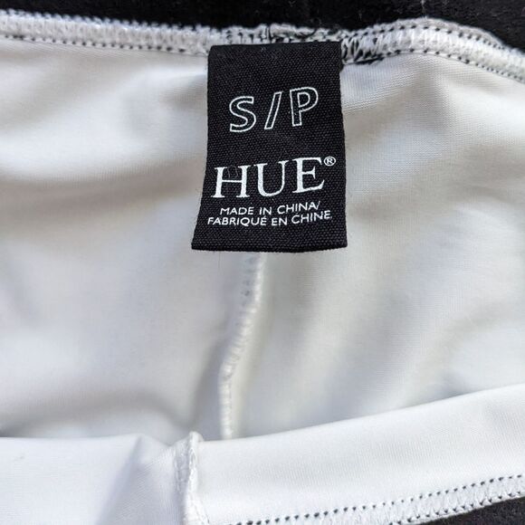 HUE Metallic silver leggings pants size Small @L1 - Picture 10 of 10